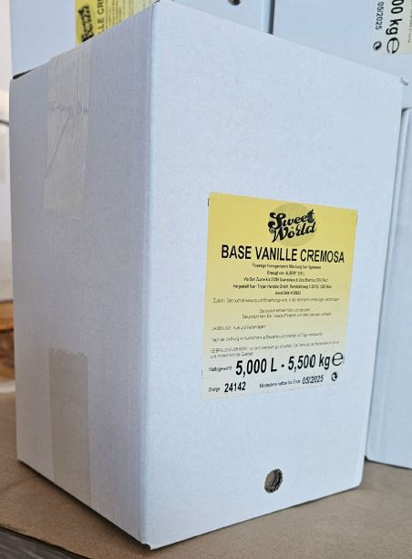 BASE VANILLE CREMOSA L/kg 5,5  bag in box