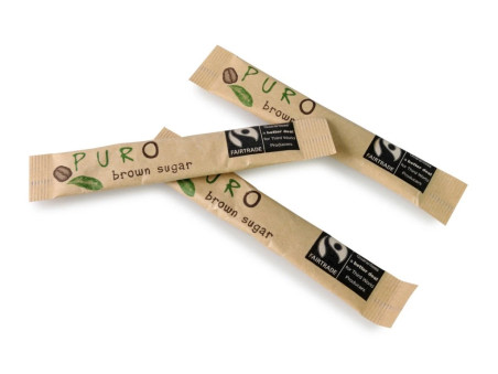 Puro brauner portionierter Zucker 1000x3g